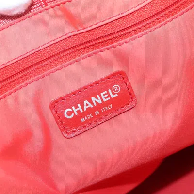 Pre-owned Chanel Travel Line Red Nylon Tote Bag ()