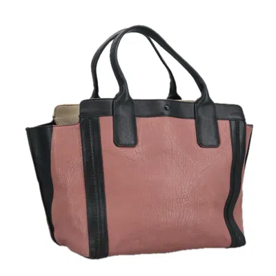 Pre-owned Chloé Alison Pink Leather Tote Bag ()