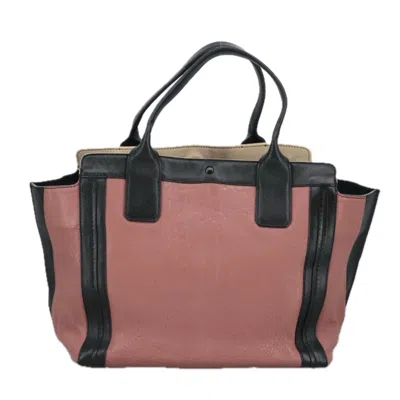 Pre-owned Chloé Alison Pink Leather Tote Bag ()