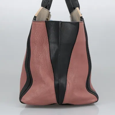 Pre-owned Chloé Alison Pink Leather Tote Bag ()