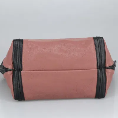 Pre-owned Chloé Alison Pink Leather Tote Bag ()