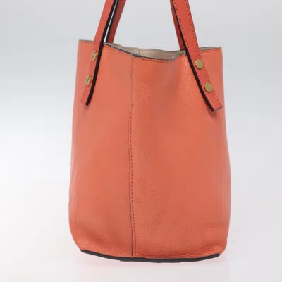 Pre-owned Chloé Dylan Orange Leather Tote Bag ()