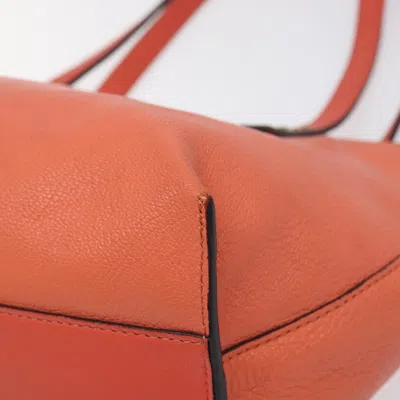 Pre-owned Chloé Dylan Orange Leather Tote Bag ()