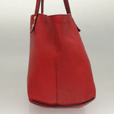 Pre-owned Chloé Dylan Red Leather Tote Bag ()