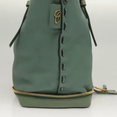 Pre-owned Chloé Green Leather Tote Bag ()