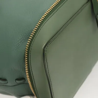 Pre-owned Chloé Green Leather Tote Bag ()