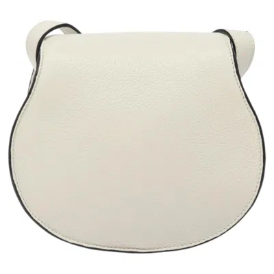 Pre-owned Chloé Marcie White Leather Shoulder Bag ()