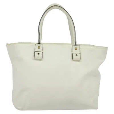 Pre-owned Chloé White Leather Tote Bag ()