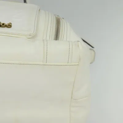 Pre-owned Chloé White Leather Tote Bag ()