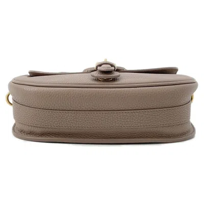 Pre-owned Dior Christian  Grayish Leather Shoulder Bag ()