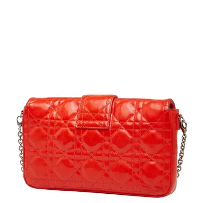 Pre-owned Dior Christian  Orange Leather Shoulder Bag ()