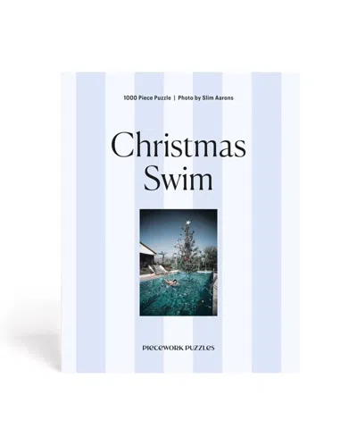 Piecework Puzzles Slim Aarons Christmas Swim 1000 Piece Puzzle In Multi