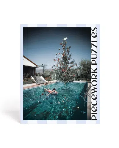 Piecework Puzzles Slim Aarons Christmas Swim 1000 Piece Puzzle In Multi