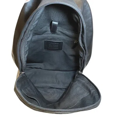 Pre-owned Coach Black Gray Pvc Leather Backpack () In Multi