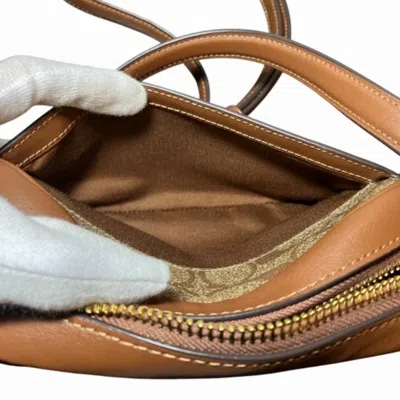 Pre-owned Coach Brown Pvc Leather Shoulder Bag ()