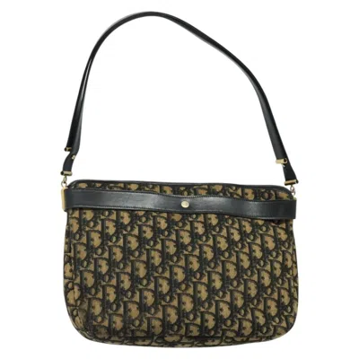 Pre-owned Dior 30 Montaigne Gold Canvas Shoulder Bag ()
