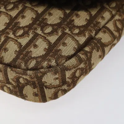 Pre-owned Dior 30 Montaigne Beige Canvas Shoulder Bag () In Sand