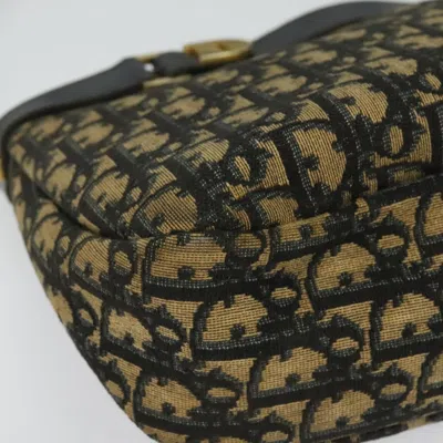 Pre-owned Dior 30 Montaigne Gold Canvas Shoulder Bag ()