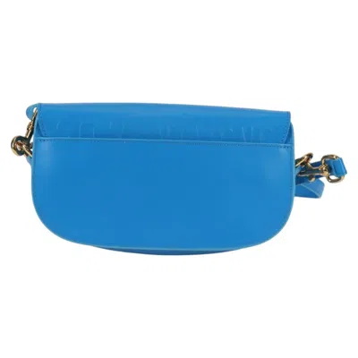 Pre-owned Dior Bobby Medium Blue Leather Shoulder Bag ()