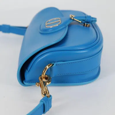 Pre-owned Dior Bobby Medium Blue Leather Shoulder Bag ()