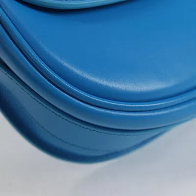Pre-owned Dior Bobby Medium Blue Leather Shoulder Bag ()