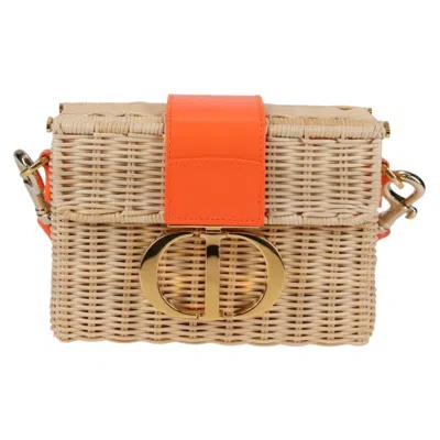 Pre-owned Dior Cd Beige Wicker Clutch Bag () In Sand