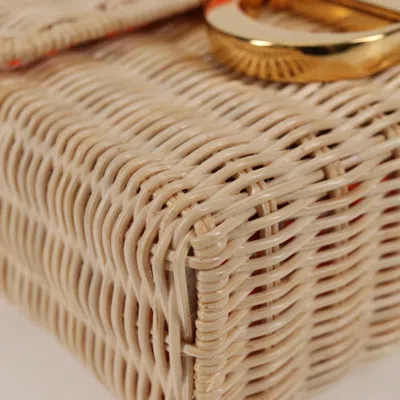 Pre-owned Dior Cd Beige Wicker Clutch Bag () In Sand