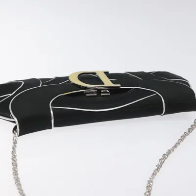 Pre-owned Dior D Black Silk Shoulder Bag ()