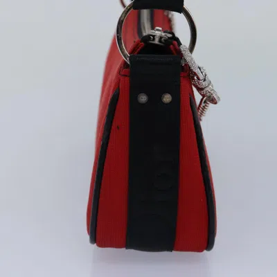 Pre-owned Dior Hardcore Red Silk Shoulder Bag ()