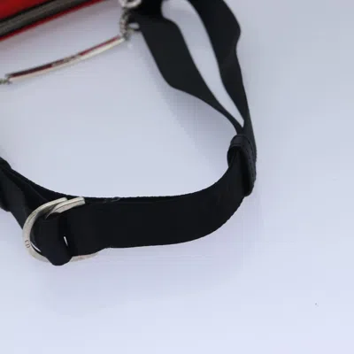 Pre-owned Dior Hardcore Red Silk Shoulder Bag ()