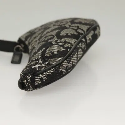 Pre-owned Dior Saddle Black Canvas Wallet  ()