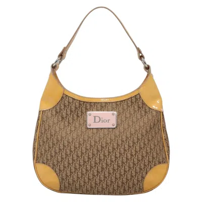 Pre-owned Dior Street Chic Hobo Beige Canvas Shoulder Bag () In Sand