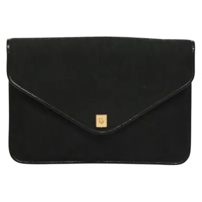 Pre-owned Dior Trotter Black Canvas Clutch Bag ()