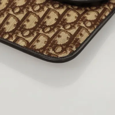 Pre-owned Dior Trotter Brown Canvas Clutch Bag ()