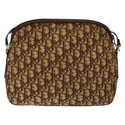 Pre-owned Dior Trotter Brown Canvas Shoulder Bag ()