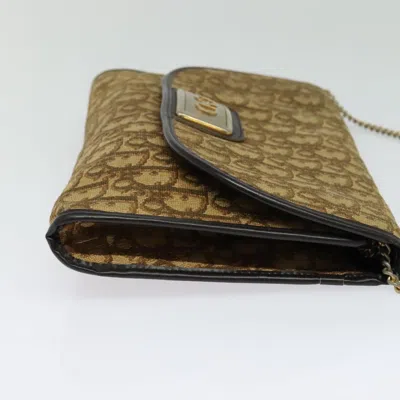 Pre-owned Dior Trotter Brown Canvas Shoulder Bag ()