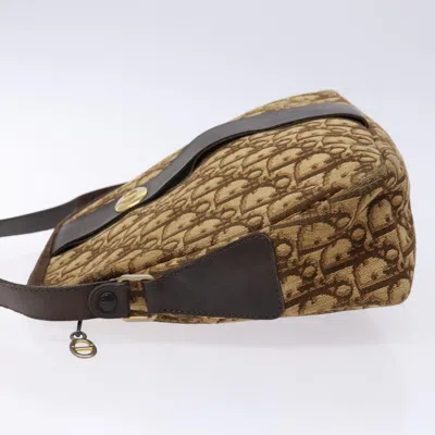 Pre-owned Dior Trotter Brown Canvas Shoulder Bag ()