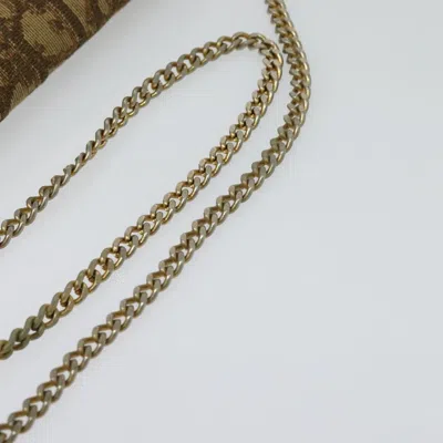 Pre-owned Dior Trotter Brown Canvas Shoulder Bag ()