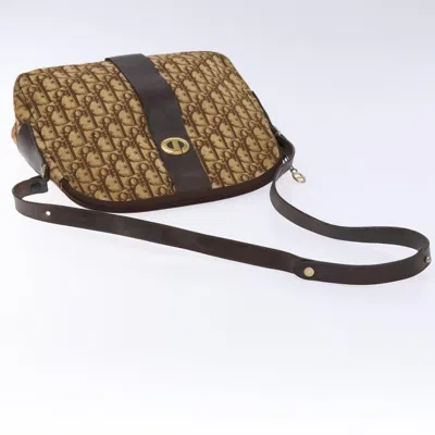 Pre-owned Dior Trotter Brown Canvas Shoulder Bag ()