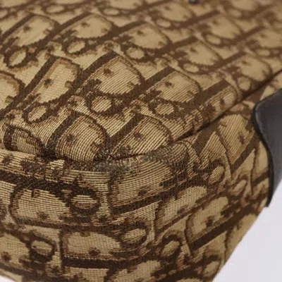 Pre-owned Dior Trotter Brown Canvas Shoulder Bag ()