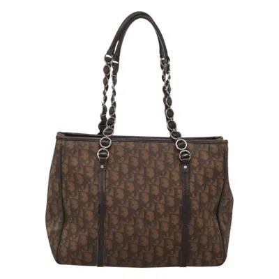 Pre-owned Dior Trotter Brown Canvas Tote Bag ()