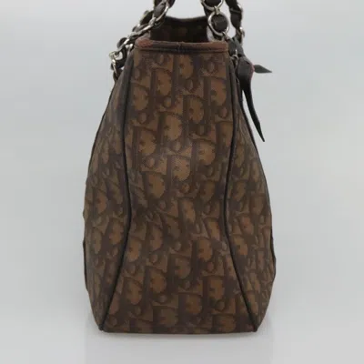 Pre-owned Dior Trotter Brown Canvas Tote Bag ()