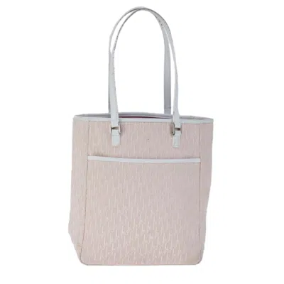 Pre-owned Dior Trotter Pink Canvas Tote Bag ()
