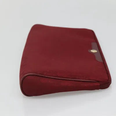 Pre-owned Dior Trotter Red Canvas Clutch Bag ()