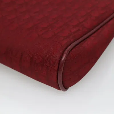 Pre-owned Dior Trotter Red Canvas Clutch Bag ()