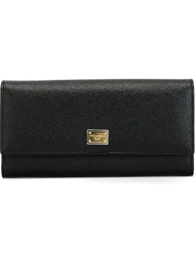 Dolce & Gabbana 'dauphine' Wallet In Black
