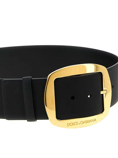 Dolce & Gabbana Large Buckle Strap Accessory In Black