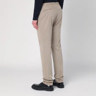 Santaniello Beige Trousers In Cotton In Multi
