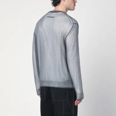 Jil Sander Grey Jumper With Layered Design In Gray