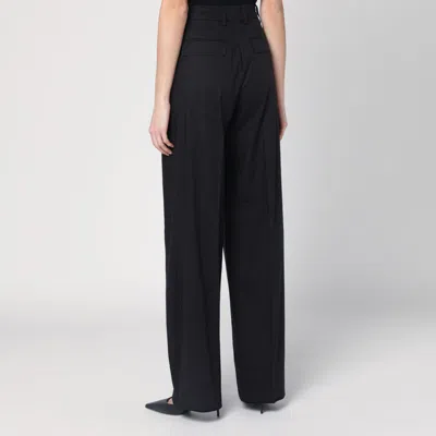 The Latest Thelatest Wide Black Alma Trousers In Black